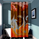 Fire and Water Shower Curtain 36  x 72  (Stall)  Curtain(36 X72 ) - 33.26 x66.24  Curtain(36 X72 )