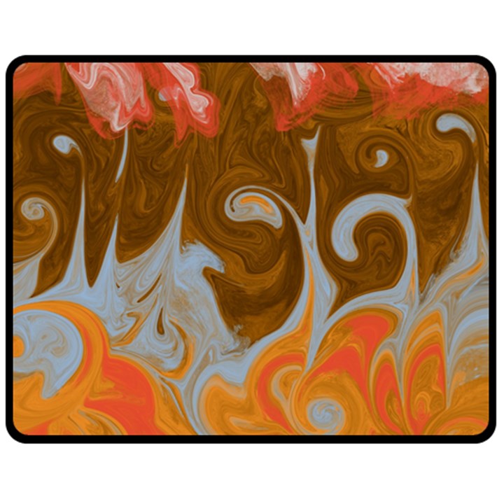 Fire and Water Double Sided Fleece Blanket (Medium) 