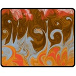 Fire and Water Double Sided Fleece Blanket (Medium)  58.8 x47.4  Blanket Back