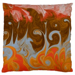 Fire And Water Standard Flano Cushion Case (two Sides) by digitaldivadesigns