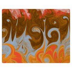 Fire And Water Double Sided Flano Blanket (medium)  by digitaldivadesigns