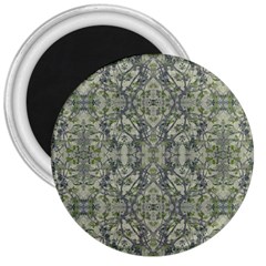 Modern Noveau Floral Collage Pattern 3  Magnets by dflcprints