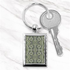 Modern Noveau Floral Collage Pattern Key Chains (rectangle)  by dflcprints