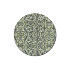 Modern Noveau Floral Collage Pattern Magnet 3  (round) by dflcprints