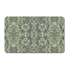 Modern Noveau Floral Collage Pattern Magnet (rectangular) by dflcprints