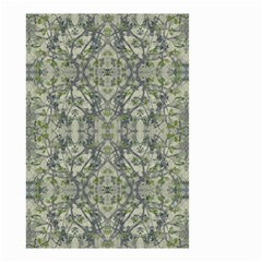 Modern Noveau Floral Collage Pattern Small Garden Flag (two Sides) by dflcprints