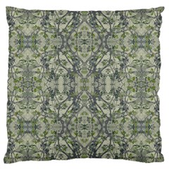 Modern Noveau Floral Collage Pattern Large Cushion Case (one Side) by dflcprints