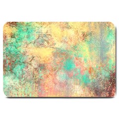 Pink Pastel Abstract Large Doormat  by digitaldivadesigns