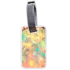 Pink Pastel Abstract Luggage Tags (one Side)  by digitaldivadesigns