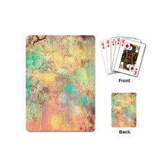 Pink Pastel Abstract Playing Cards (mini)  by digitaldivadesigns