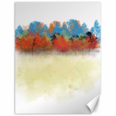 Colorful Tree Landscape In Orange And Blue Canvas 18  X 24   by digitaldivadesigns