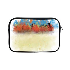 Colorful Tree Landscape In Orange And Blue Apple Ipad Mini Zipper Cases by digitaldivadesigns