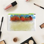 Colorful Tree Landscape in Orange and Blue Cosmetic Bag (XS) Back