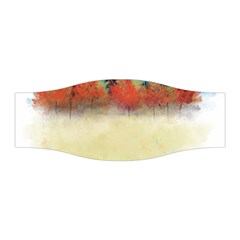 Colorful Tree Landscape In Orange And Blue Stretchable Headband by digitaldivadesigns