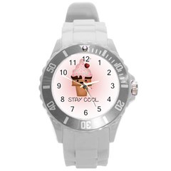 Stay Cool Round Plastic Sport Watch (L)