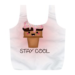 Stay Cool Full Print Recycle Bags (l)  by ZephyyrDesigns