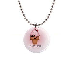 Stay Cool Button Necklaces by ZephyyrDesigns