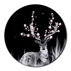 Deer Round Mousepads by ZephyyrDesigns