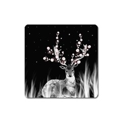 Deer Square Magnet by ZephyyrDesigns