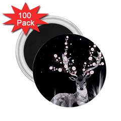 Deer 2 25  Magnets (100 Pack)  by ZephyyrDesigns