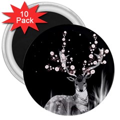 Deer 3  Magnets (10 Pack)  by ZephyyrDesigns