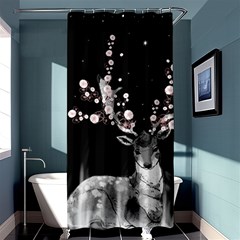 Deer Shower Curtain 36  X 72  (stall)  by ZephyyrDesigns