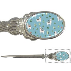 Lama And Cactus Pattern Letter Openers by Valentinaart