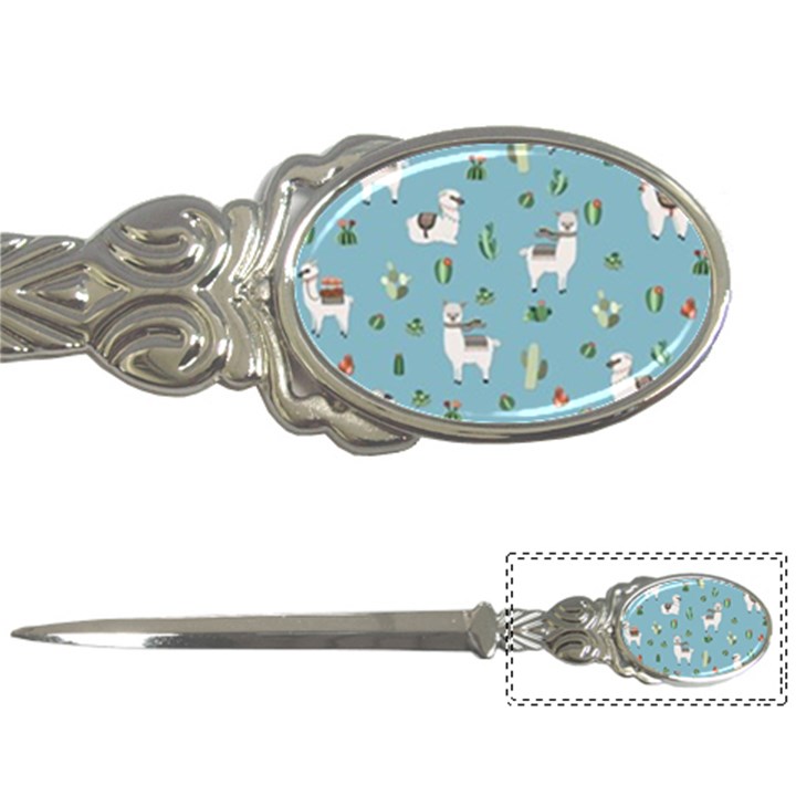 Lama and cactus pattern Letter Openers