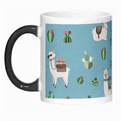 Lama And Cactus Pattern Morph Mugs by Valentinaart