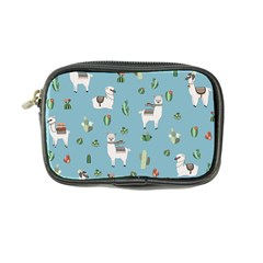 Lama And Cactus Pattern Coin Purse by Valentinaart