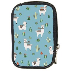 Lama And Cactus Pattern Compact Camera Cases by Valentinaart