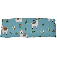 Lama And Cactus Pattern Body Pillow Case Dakimakura (two Sides) by Valentinaart