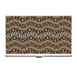 Modern Wavy Geometric Pattern Business Card Holders Front