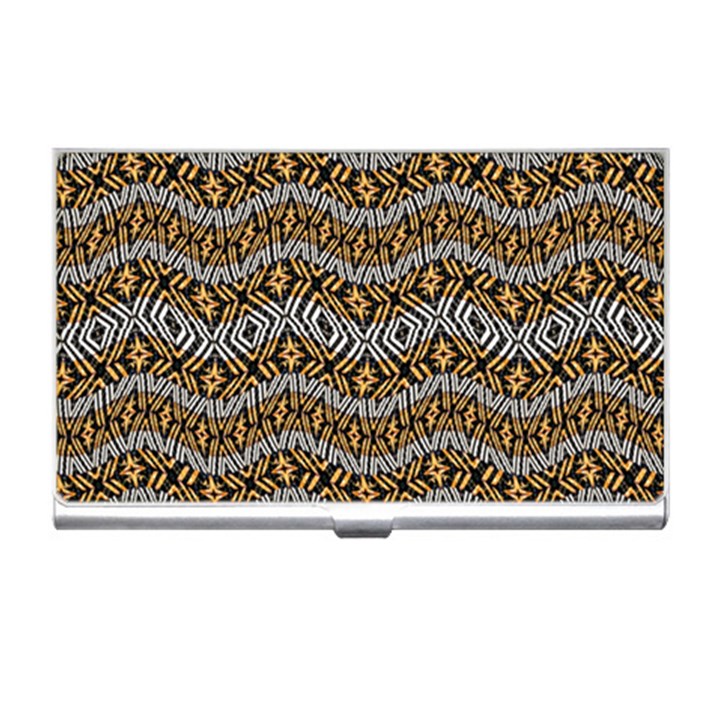 Modern Wavy Geometric Pattern Business Card Holders