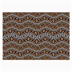 Modern Wavy Geometric Pattern Large Glasses Cloth (2-side) by dflcprints