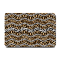 Modern Wavy Geometric Pattern Small Doormat  by dflcprints