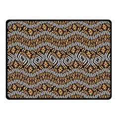 Modern Wavy Geometric Pattern Fleece Blanket (small) by dflcprints