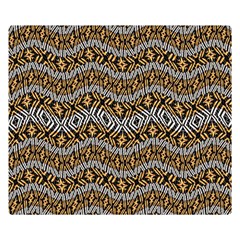 Modern Wavy Geometric Pattern Double Sided Flano Blanket (small)  by dflcprints