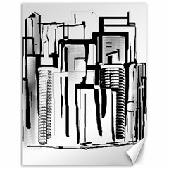 Black And White City Canvas 18  X 24   by digitaldivadesigns