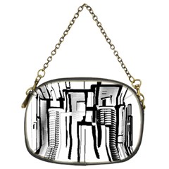 Black And White City Chain Purses (two Sides)  by digitaldivadesigns