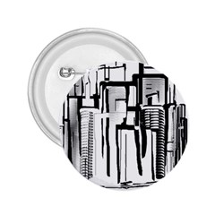 Black And White City 2 25  Buttons by digitaldivadesigns