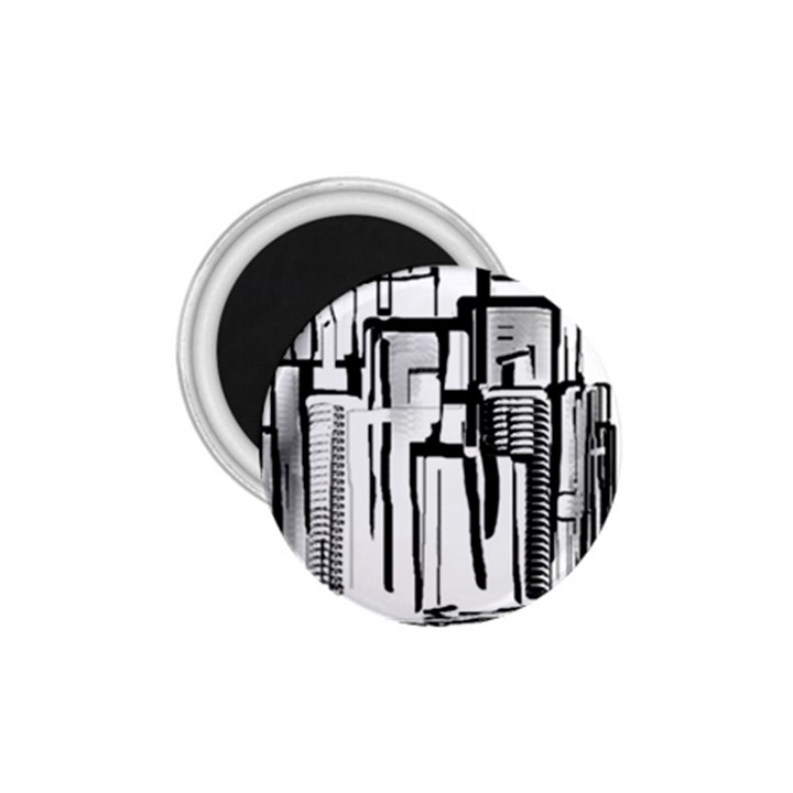 Black and White city 1.75  Magnets