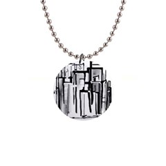 Black And White City Button Necklaces by digitaldivadesigns