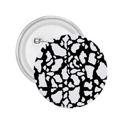 White On Black Cow Skin 2 25  Button by LoolyElzayat