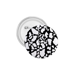 White On Black Cow Skin 1 75  Button by LoolyElzayat