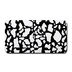 White On Black Cow Skin Medium Bar Mat by LoolyElzayat