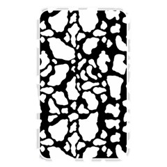 White On Black Cow Skin Memory Card Reader (rectangular) by LoolyElzayat