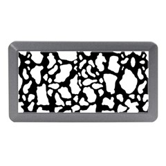 White On Black Cow Skin Memory Card Reader (mini) by LoolyElzayat