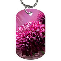 Majestic Flowers Dog Tag (two Sides) by LoolyElzayat