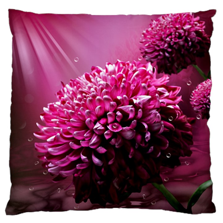 Majestic Flowers Standard Flano Cushion Case (Two Sides)